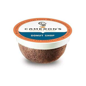 Cameron's Coffee �V���O���T�[�u�|�b�h�A�h�[�i�c�V���b�v�A12 �� (1 �p�b�N) Cameron's Coffee Single Serve Pods, Donut Shop, 12 Count (Pack of 1)
