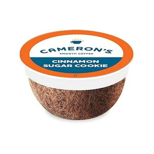 Cameron's Coffee �V���O���T�[�u�|�b�h�A�t���[�o�[�t���A�V�i�����V���K�[�N�b�L�[�A12 �� (1 �p�b�N) Cameron's Coffee Single Serve Pods, Flavored, Cinnamon Sugar Cookie, 12 Count (Pack of 1)