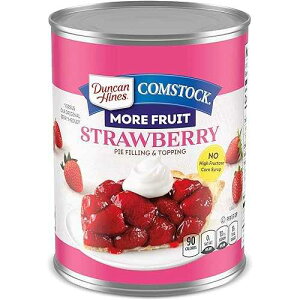 ?? ??? ??? ???? ?? ?? & ??, ??, 21?? (595g) (8? ?) Duncan Hines Comstock Premium Strawberry Pie Filling and Topping, 21 oz. (Pack of 8)