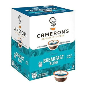 Cameron's Coffee �V���O���T�[�u�|�b�h�A�u���b�N�t�@�X�g�u�����h�A36 �� (1 �p�b�N) Cameron's Coffee Single Serve Pods, Breakfast Blend, 36 Count (Pack of 1)