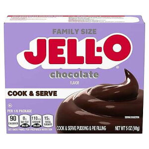 JELLO �`���R���[�g�p�C�t�B�����O�~�b�N�X (5�I���X�̔��A6�p�b�N) Jell-O JELLO Chcoclate Pie Filling Mix (5oz Boxes, Pack of 6)