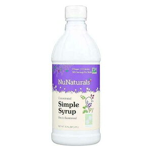 NuNaturals Stevia Simple Syrup, Sugar-Free Sweetener, Plant-Based Sugar Substitute, Zero Calorie, 16 oz NuNaturals Stevia Simple Syrup, Sugar-Free Sweetener, Plant-Based Sugar Substitute, Zero Calorie, 16 oz