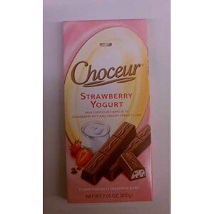 Choceur �X�g���x���[�ƃ��[�O���g�̃~���N�`���R���[�g�o�[ (6 �p�b�N) Choceur Milk Chocolate Bars with Strawberry and Yogurt (pack of 6)