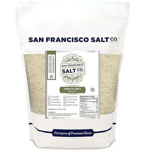 �t�����` �O���[ �V�[ �\���g 2 �|���h �o�b�O �e�� - Sel Gris by San Francisco Salt Company French Grey Sea Salt 2 lb. Bag Coarse Grain - Sel Gris by San Francisco Salt Company