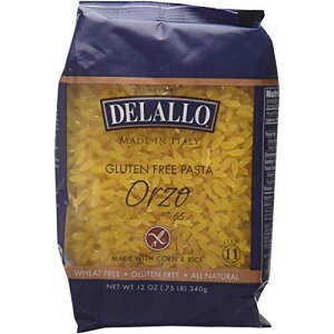 DeLallo - Gluten-Free Italian Orzo, 12 oz. (Pack of 4)