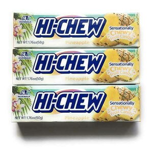 �X�i�n�C�`���E �p�C�i�b�v���t���[�c�`���E�i3���j Morinaga Hi-Chew Pineapple Fruit Chews (3 pack)