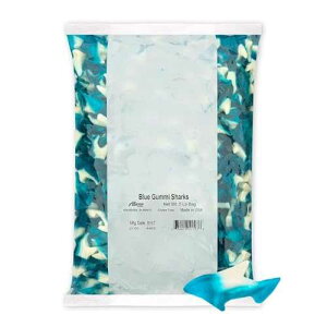 ???? ?? ?? ?? ?? ??, 5??? ?? Albanese World's Best Blue Gummi Sharks | 5lbs of Candy | Gluten Free, Fat Free, Soft and Chewy Gummy | Firecracker Pop Flavor: Cherry, Lemon-Lime, Blue Raspberry