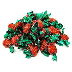 Candy Retailer �C�`�S����{���{�� �n�[�h�L�����f�B 3LB �o�b�O Candy Retailer Strawberry Filled Bon Bons Hard Candy 3LB Bag