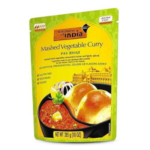 Kitchens Of India Ready To Eat Pav Bhaji, Mashed Vegtable Curry, 10-Ounce Boxes (Pack of 6)