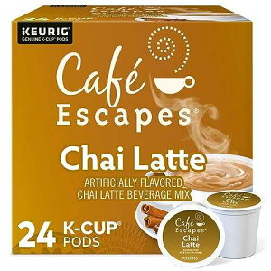 ?? ?? Cafe Escapes Chai Latte Keurig Single-Serve K-Cup Pods, 24 Count