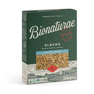 Bionaturae Elbow Pasta Noodles - Gluten Free Pasta Organic, Rice & Lentil Pasta, Kosher Certified, High Protein, Non-GMO Verified, USDA Certified, Gluten Free Pastas, Crafted in Italy - 12 Oz Bionaturae Elbow Pasta
