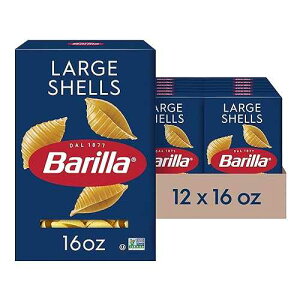 ??? ?? ? ???, 454g ?? (12? ?) - ?? ? ????? ?? ? GMO ??? - ???? 1? ??? ??? - ?? ?? ??? Barilla Large Shells Pasta, 16 oz. Box (Pack of 12) - Non-GMO, Made with Durum