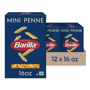 ??? ?? ?? ???, 454g ?? (12? ?) - ?? ? ????? ?? ? GMO ??? - ???? 1? ??? ??? - ?? ?? ??? Barilla Mini Penne Pasta, 16 oz. Box (Pack of 12) - Non-GMO, Made with Durum