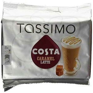 �^�b�V�� �R�X�^ �L�������� ���e 16 ������A8 �l�� Tassimo Costa Caramel Latte 16 discs, 8 servings