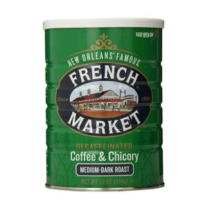 ??? ?? ??, ??? ???, ???? ???-?? ??? ?? ??, 12 ?? ?? ? French Market Coffee & Chicory Decaffeinated Medium-Dark Roast Ground Coffee, 12oz Can (Pack of 1)