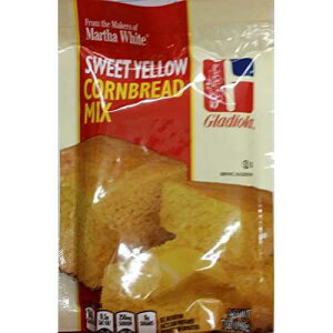 Gladiola Martha �z���C�g �X�C�[�g �C�G���[ �R�[���u���b�h �~�b�N�X 6 �I���X (6 �p�b�N) Gladiola Martha White Sweet Yellow Cornbread Mix 6 Oz (Pack of 6)