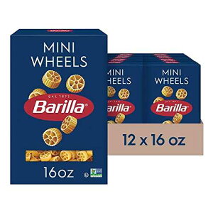 ??? ?? ? ???, 454g ?? (12? ?) - ?? ? ????? ?? ? GMO ??? - ?? ?? ??? Barilla Mini Wheels Pasta, 16 oz. Box (Pack of 12) - Non-GMO, Made with Durum Wheat Semolina - Kosher Certi