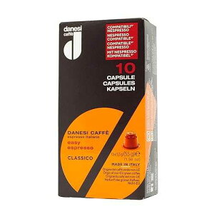 Danesi Caffe Italian Coffee Capsules - Medium Roast Espresso Coffee Pods for Home & Office Use - Premium Italian Classic Blend, 100-Count Pack D DANESI CAFFE Danesi Caffe Italian Coffee Capsules - Medium Roast Espresso