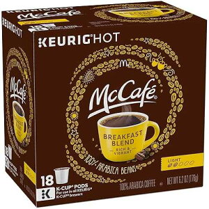 McCafe Breakfast Blend Keurig K Cup Coffee Pods (18 Count)