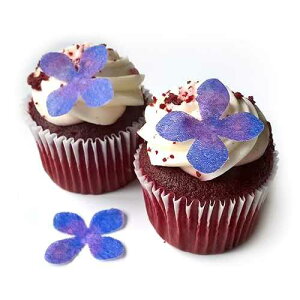 ??? ? ?? ?? ??? ?? ? 24? ?? ?? 3.2cm ? ??? ???? ?? ?? Deco Machine 24 Purple Flower Flat Edible Wafer Paper Flowers Very Small 1.25 Flower Cake Cupcake Toppers Decoration
