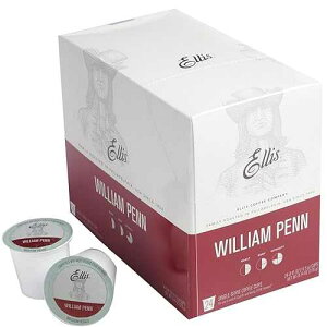 Ellis Coffee - William Penn - Medium Roast - Single Serve Coffee Pods - For Use in Most K-cups and Keurig 2.0 Brewers - 24 Coffee Pods