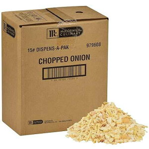 ??? ???? ?? ??, 15??? McCormick Culinary Chopped Onion, 15 lb - One 15 Pound Box of Dehydrated Onions Chopped, Best as Fresh Onion Substitute for Hamburgers, Hot Dogs, Salads and More