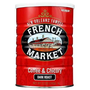 ??? ?? ??, ??? ???, ?? ??? ?? ??, 12 ?? ?? ? (6? ?) French Market Coffee & Chicory Dark Roast Ground Coffee, 12oz Can (Pack of 6)