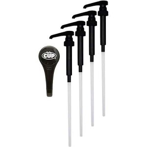 ?? ? ? ?? ?? ?? ?? ?? (4? ?) - ????, ??? ??, ???, ?? (1?? ?????), ?? ??? ??? ?? By The Cup Universal Black Coffee Syrup Pump (Pack of 4) - Fits Upouria, Torani