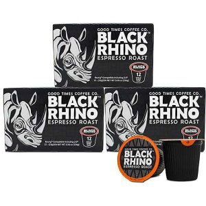 ? ??? ?? ??? ?? ??? ????? ??? ??, ??? K-? ???? ?? ?? ? (36?) Good Times Coffee Co. Good Times Coffee Company Black Rhino Espresso Roast Coffee Single Serve Pods, Dark Roast Fine