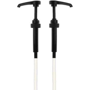 Black Coffee Syrup Pump for 750 ml Bottles (Pack of 2) - Fits Upouria, Torani Syrups, Davinci, (Monin 1 Liter Plastic Bottle Only), and Jordan's Skinny Syrups Good Times Coffee Co. Black Coffee Syrup Pump for 7