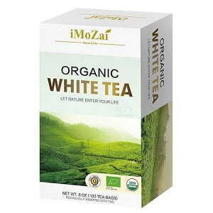 ���� �L�@�z���C�g�e�B�[�o�b�O 100���� � Imozai Organic White Tea Bags 100 Count Individually Wrapped
