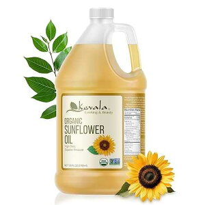 ??? ?? ??? ??? ???? ??, 1?? Kevala Organic Sunflower Oil - Oil Rich in Vitamin E for Cooking and Body Care, Great Ingredient for a Salad Dressing with no Cholesterol, Kitchen Pantry Staple for your