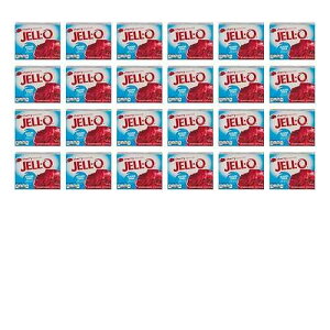JELL-O �`�F���[�[���`�� �f�U�[�g �~�b�N�X (0.60 �I���X�̔��A24 �p�b�N) JELL-O Cherry Gelatin Dessert Mix (0.60 oz Boxes, Pack of 24)