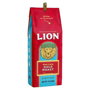 ??? ??, ?? ???, ??, 10?? ? Lion Coffee Gold Roast Ground Coffee, Medium-Light Roast, A Taste of Aloha - 10 Ounce Bag