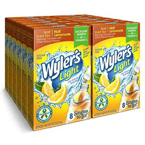 Wyler's Light Singles To Go �p�E�_�[�p�P�b�g�A���h�����N�~�b�N�X�A�����A�C�X�e�B�[/���������l�[�h�A96 �� (12 �p�b�N) Wyler's Light Singles To Go Powder Packets, Water Drink Mix, Half Iced Tea/Half Lemonade, 96 S