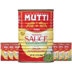 Mutti Tomato Sauce with Basil & Oregano (Salsa di Pomodoro), 14 oz. 12 Pack Italy�fs #1 Brand of Tomatoes Canned Tomatoes Vegan Friendly & Gluten Free No Additives or Preservatives Mutti Tomato Sauce with Basil &