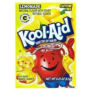 Kool-Aid �\�t�g�h�����N�~�b�N�X - �����l�[�h�����A�J�t�F�C���t���[�A0.23 �I���X/���� (15 �p�b�N) Kool-Aid Soft Drink Mix - Lemonade Unsweetened, Caffeine Free, 0.23 oz/envelope (Pack of 15)
