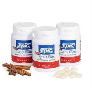 ?? ???? ?? ? - ??? & ???? ?? ?? ?, ?? ?? ? ?? ??? ?? ????? ??? ? (???, 50?? ?, 3?) Epic 100% Xylitol Cinnamon Chewing Gum - Sugar Free, Aspartame Free Dental Gum