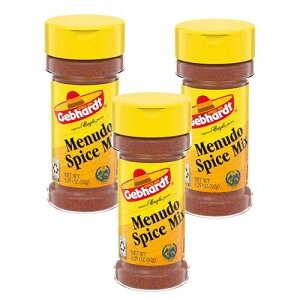 Gebhardt Menudo �X�p�C�X �~�b�N�X 3.25 �I���X �{�g�� (3 �p�b�N) Gebhardt Menudo Spice Mix 3.25oz Bottle (Pack of 3)