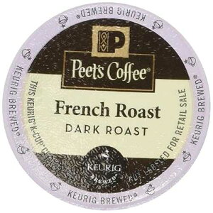 Peet's Coffee �t�����`���[�X�g �V���O���J�b�v�R�[�q�[ �L���[���O K�J�b�v�p Peet's Coffee French Roast Single Cup Coffee for Keurig K-Cup