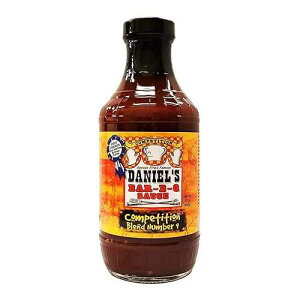 Daniel's Bar-BQ �R���y�e�B�V���� �u�����h #9 �o�[�x�L���[�\�[�X�A16.0 �I���X - �J���U�X�V�e�B �O���e���t���[�A�h���܃t���[�̃o�[�x�L���[�\�[�X Daniel's Bar-B-Q Competition Blend #9 BBQ Sauce, 16.0 Oun