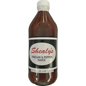 Shealy's Bar-b-que BBQ �r�l�K�[ & �y�b�p�[�\�[�X - 16 �t�ʃI���X JEWUNO Shealy's Bar-b-que BBQ Vinegar & Pepper Sauce - 16 Fl Oz