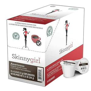 Skinnygirl �R�[�q�[�|�b�h �A�����J�[�m �G�X�v���b�\���[�X�g�R�[�q�[ �V���O���T�[�u�|�b�h �L���[���O K �J�b�v �u�����[�p 24�� Skinnygirl Coffee Pods, Americano, Espresso Roast Coffee in Single Serve Pods fo