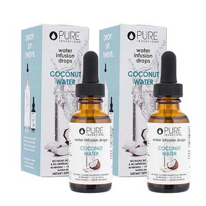 ?? ?????? ??? ?? ??, 30? ???, 1??, 2? ? (?? ?? ??) Pure Inventions Coconut Water Drops ? Electrolyte Hydration Water Enhancer ? Sugar-Free, Zero Calories, No Artificial Sweeteners ? 30