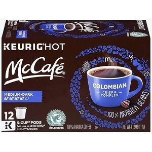 McCafe �R�����r�A �L���[���O K �J�b�v �R�[�q�[ �|�b�h (12 �A4.12 �I���X �{�b�N�X) McCafe Colombian Keurig K Cup Coffee Pods (12 Count, 4.12 oz Box)