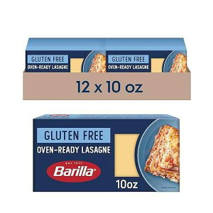 BARILLA Gluten Free Oven-Ready Lasagne, 10 Ounce (Pack of 12) - Non-GMO Gluten Free Pasta Made with Blend of Corn & Rice - Vegan Pasta BARILLA Gluten Free Oven-Ready Lasagne, 10 Ounce (Pack of 12) - Non-GMO Glut
