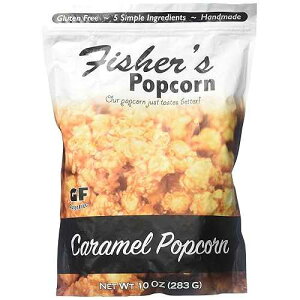 �t�B�b�V���[�Y �|�b�v�R�[�� �L���������o�b�O�A10�I���X Fisher's Popcorn Our Popcorn Just Tastes Better Fisher's Popcorn Caramel Bag, 10 oz.
