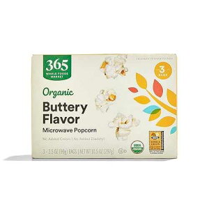 365 by Whole Foods Market, Organic Microwave Popcorn, 10.5 Ounce
