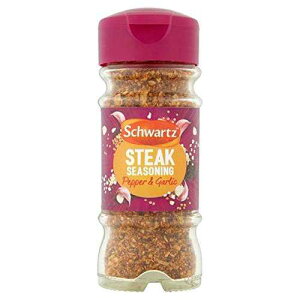 Schwartz �p�[�t�F�N�g�V�F�C�N�X�e�[�L�V�[�Y�j���O�W���[ - 46g (0.1�|���h) Schwartz Perfect Shake Steak Seasoning Jar - 46g (0.1lbs)