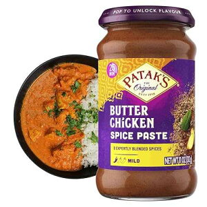 ??? ???? ?? ?? 312g Patak's Patak�fs Butter Chicken Spice Paste - Mild Indian Curry Paste with 8 Expertly Blended Spices - Gluten-Free and Vegan - Flavorful Butter Chicken Curry Base for Home Cooking & More